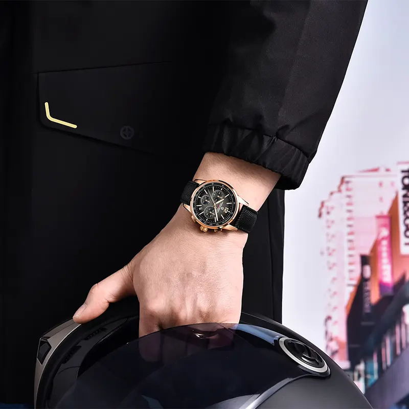 Pagani Design Chronograph Grey Black Dial Men's Watch | PD-YS008