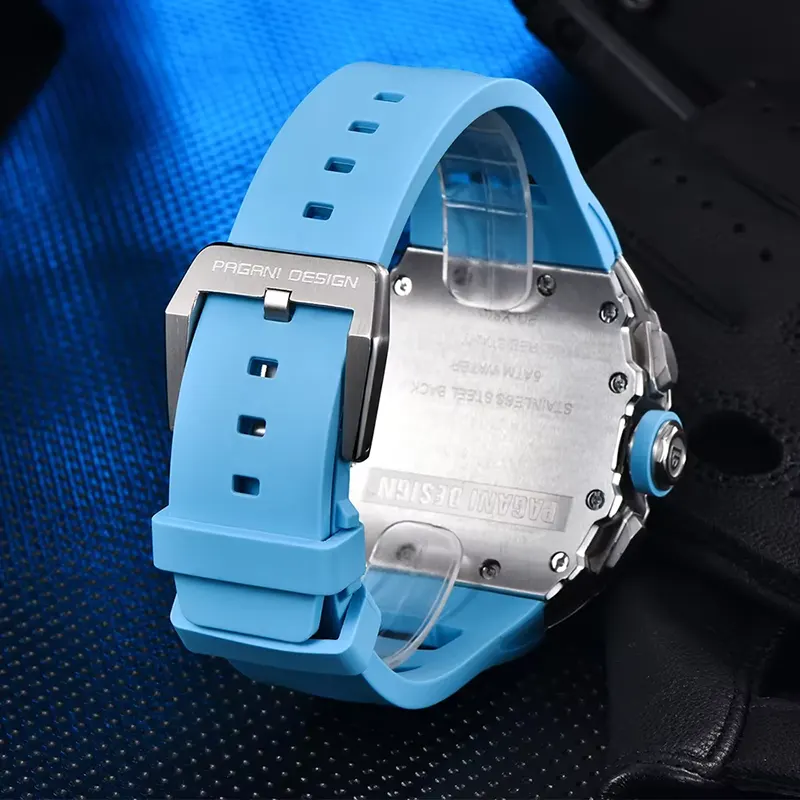 Pagani Design Chronograph Skeleton Black Dial Men's Watch | PD-YS011