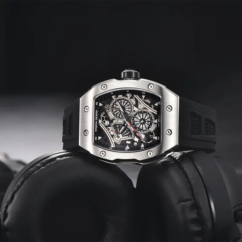 Pagani Design Multifunction Skeleton Dial Men's Watch | PD-YS012