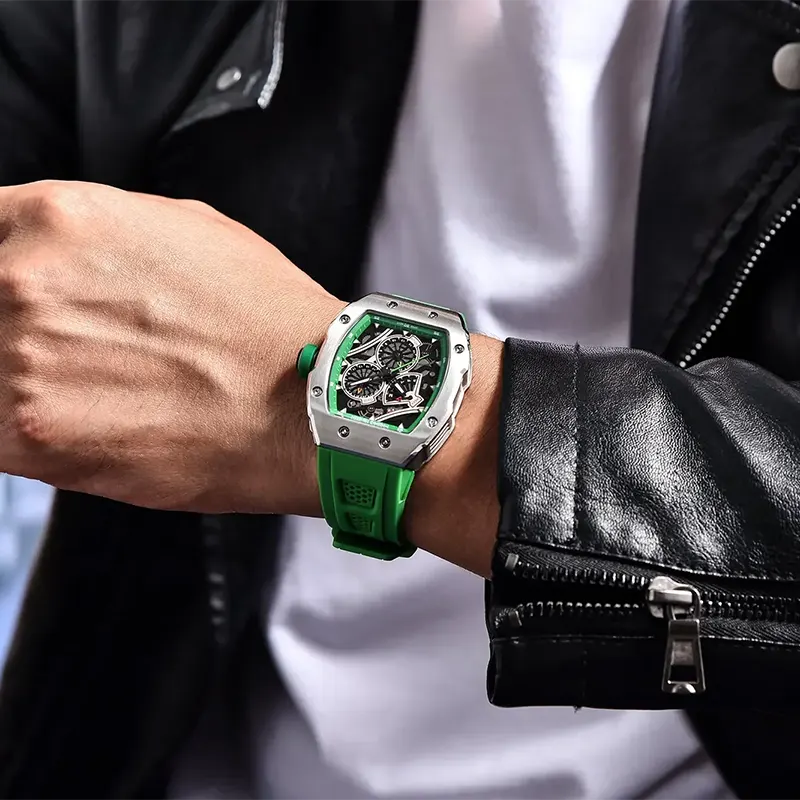 Pagani Design Multifunction Dial Silicone Men's Watch | PD-YS012