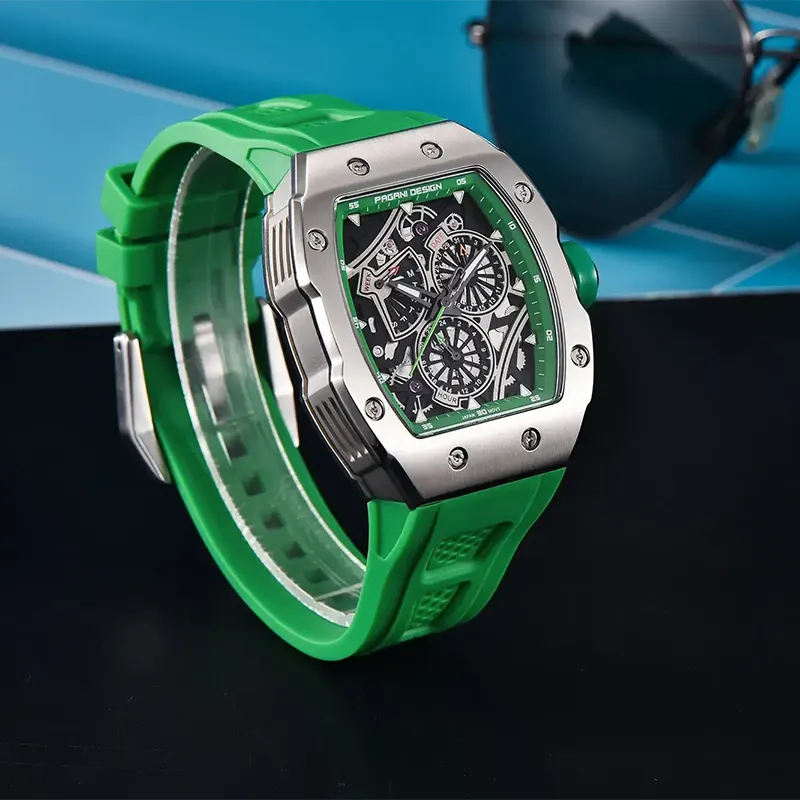 Pagani Design Multifunction Dial Silicone Men's Watch | PD-YS012
