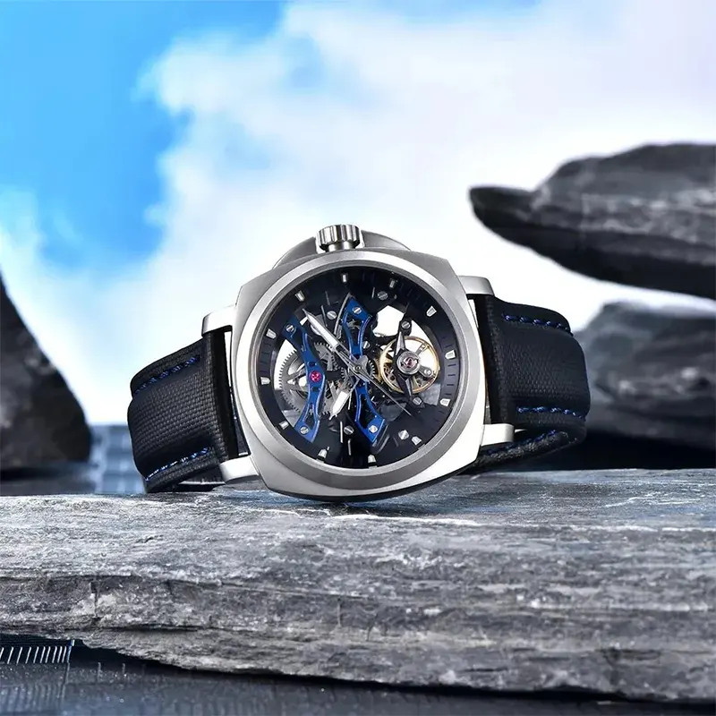 Pagani Design Tourbillon Black Skeleton Dial Automatic Men's Watch | PD-YS017