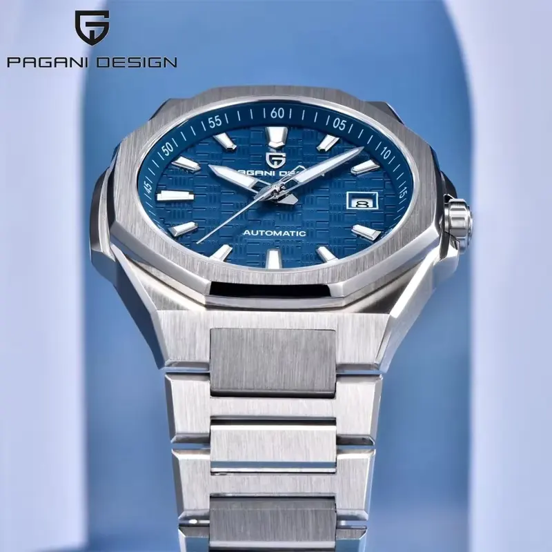 Pagani Design Texture Blue Dial Automatic Men's Watch | PD-YS023