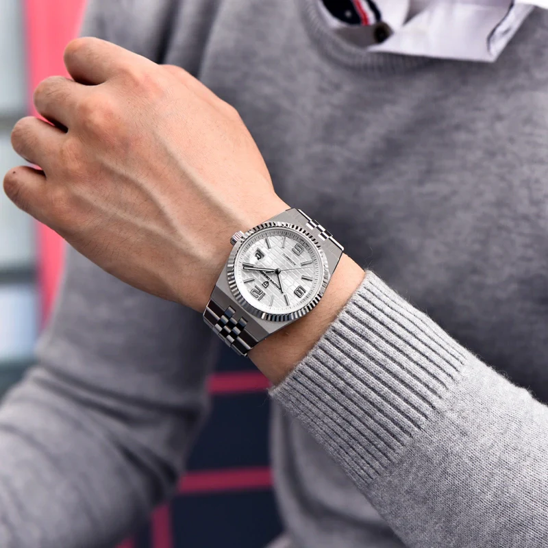 Pagani Design Land Dweller Silver Dial Men's Watch | PD-YS027