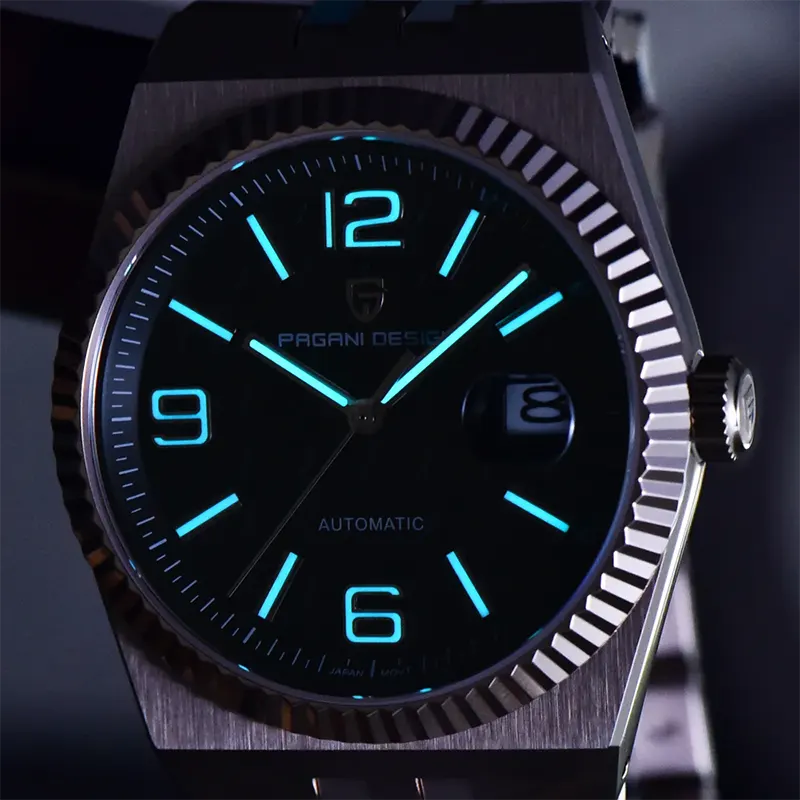 Pagani Design Land Dweller Rose-Tone Black Dial Men's Watch | PD-YS027