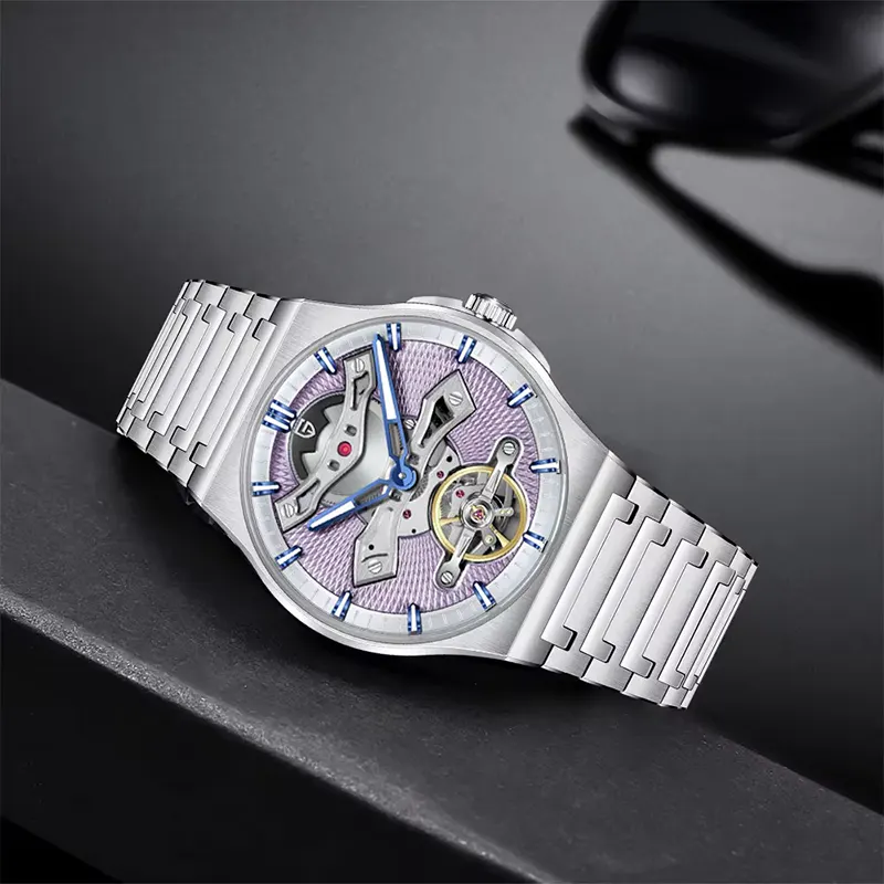Pagani Design Tourbillon Light Purple Dial Automatic Men's Watch | PD-YS028