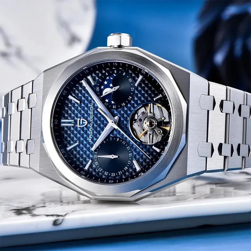 Pagani Design Royal Oak Open Heart Blue Dial Automatic Men's Watch | PD-YS036