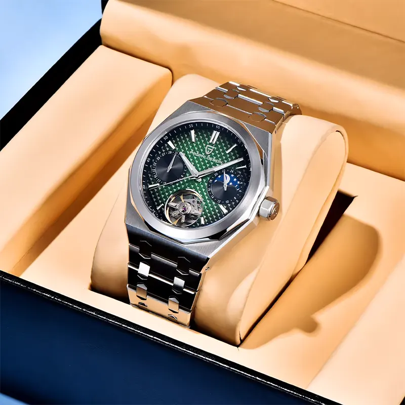 Pagani Design Royal Oak Open Heart Green Dial Automatic Men's Watch | PD-YS036