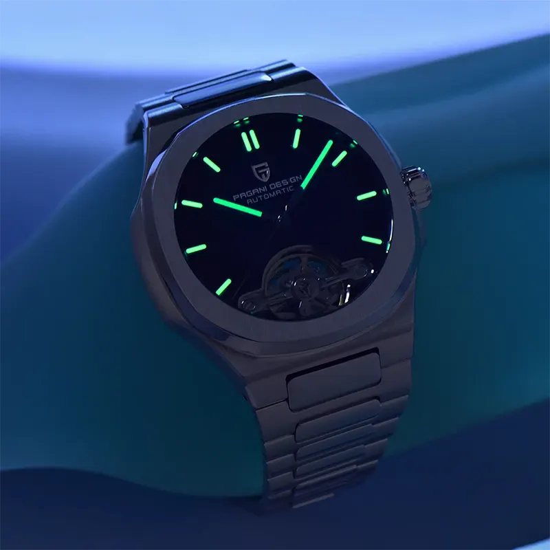 Pagani Design Open Heart Black Dial Automatic Men's Watch | PD-YS025