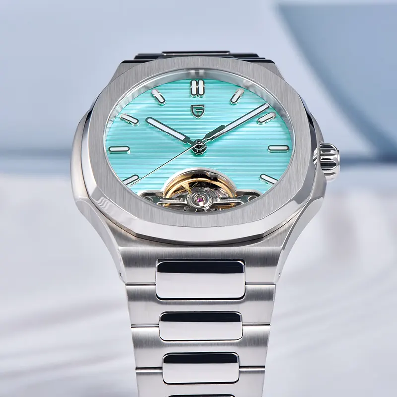 Pagani Design Open Heart Tiffany Dial Automatic Men's Watch | PD-YS025