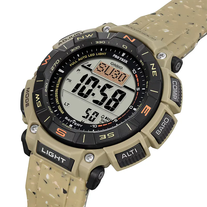 Casio Pro Trek PRG-340SC-5 Solar Powered Brown Grey Men's Watch