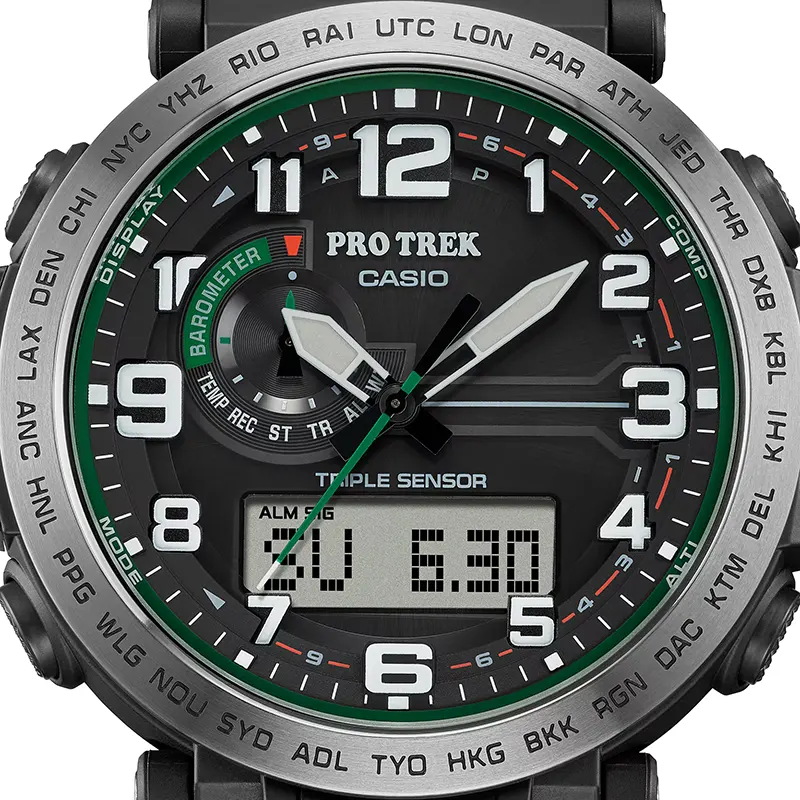 Casio Pro Trek PRG-601-1 Tough Solar Black Dial Men's Watch