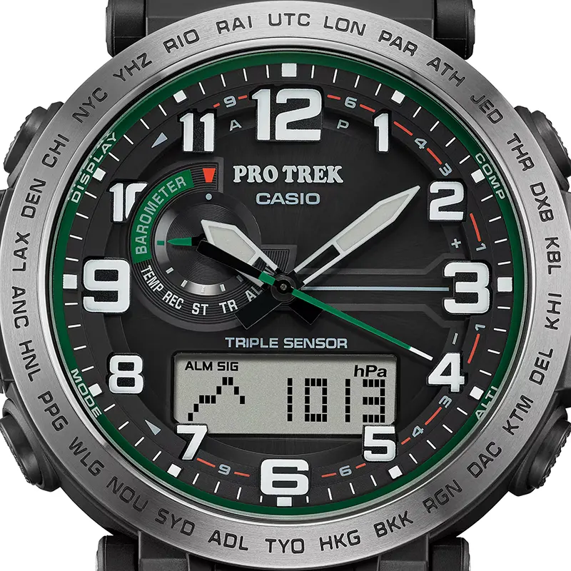 Casio Pro Trek PRG-601-1 Tough Solar Black Dial Men's Watch