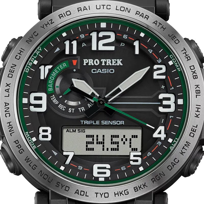 Casio Pro Trek PRG-601-1 Tough Solar Black Dial Men's Watch