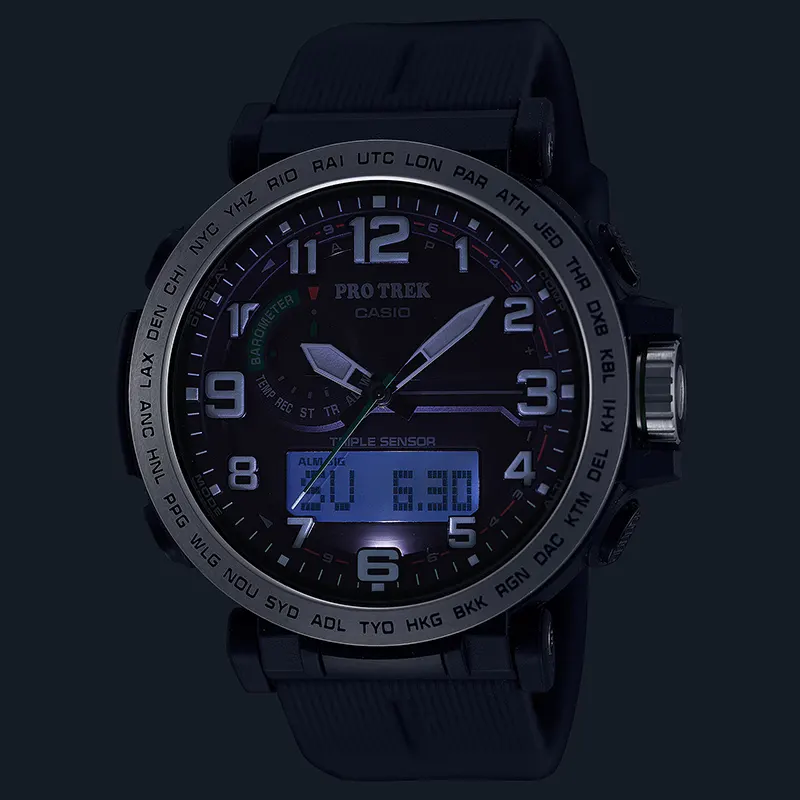 Casio Pro Trek PRG-601-1 Tough Solar Black Dial Men's Watch