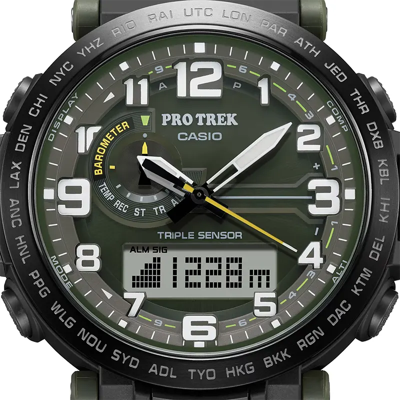 Casio Pro Trek PRG-601YB-3 Tough Solar Green Dial Men's Watch