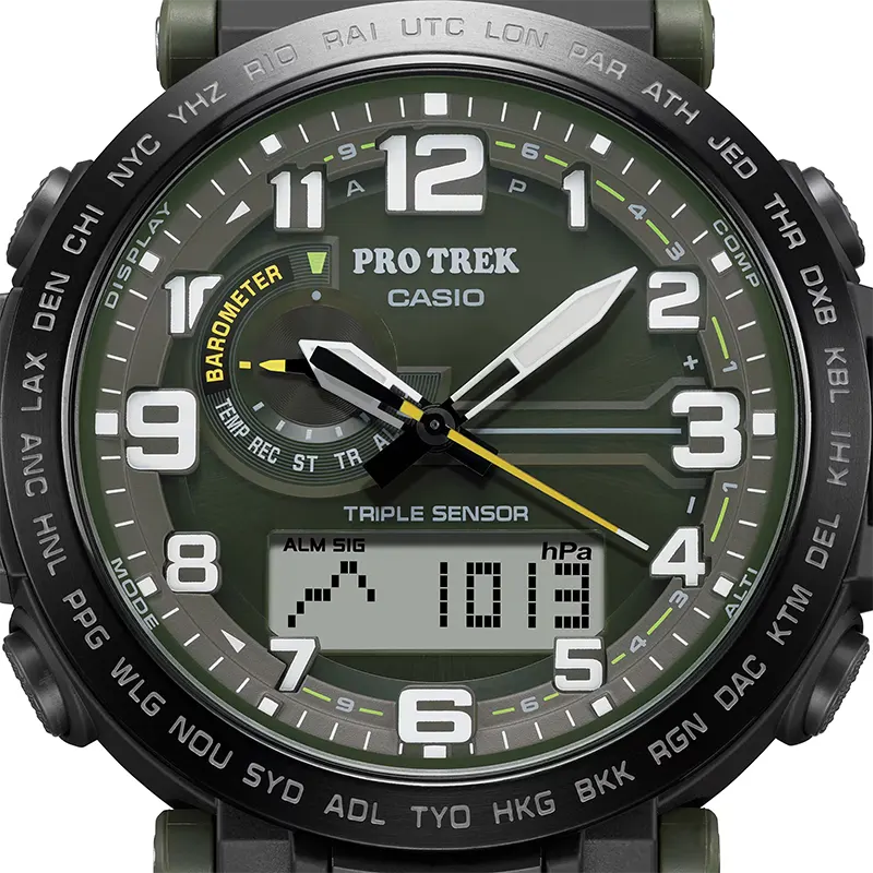 Casio Pro Trek PRG-601YB-3 Tough Solar Green Dial Men's Watch