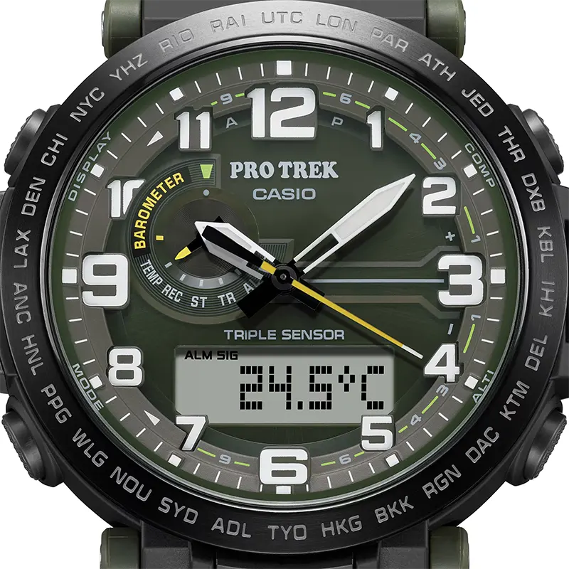 Casio Pro Trek PRG-601YB-3 Tough Solar Green Dial Men's Watch