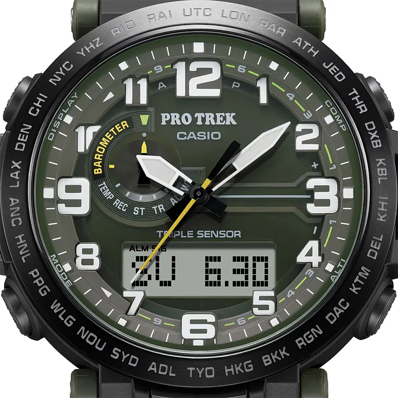 Casio Pro Trek PRG-601YB-3 Tough Solar Green Dial Men's Watch