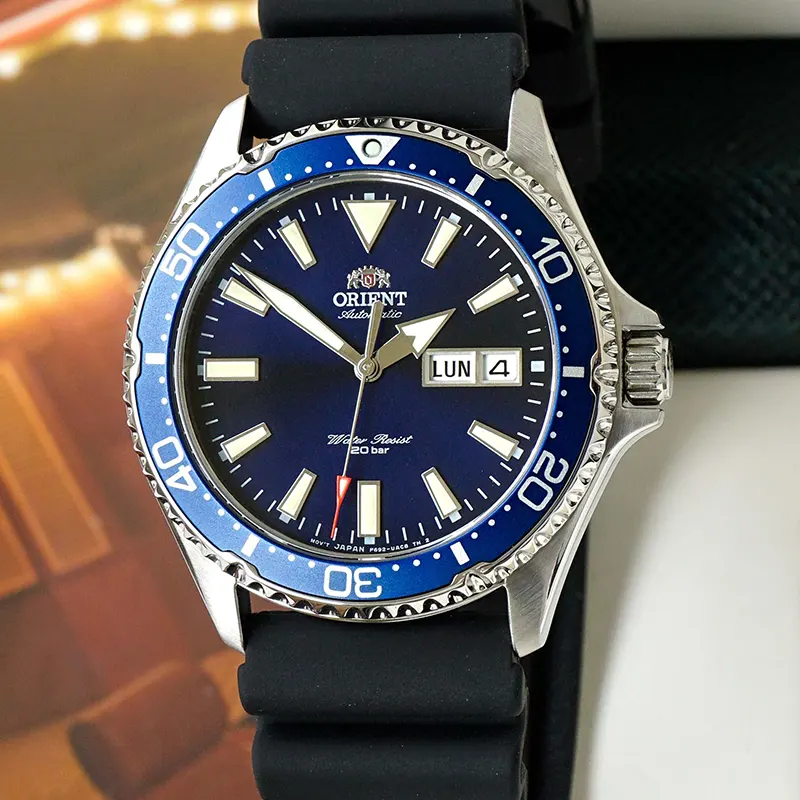 Orient Kamasu Automatic Blue Dial Men's Watch | RA-AA0006L