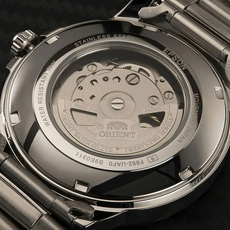 Orient Contemporary Day-Date Black Dial Automatic Men's Watch | RA-AA0C01B