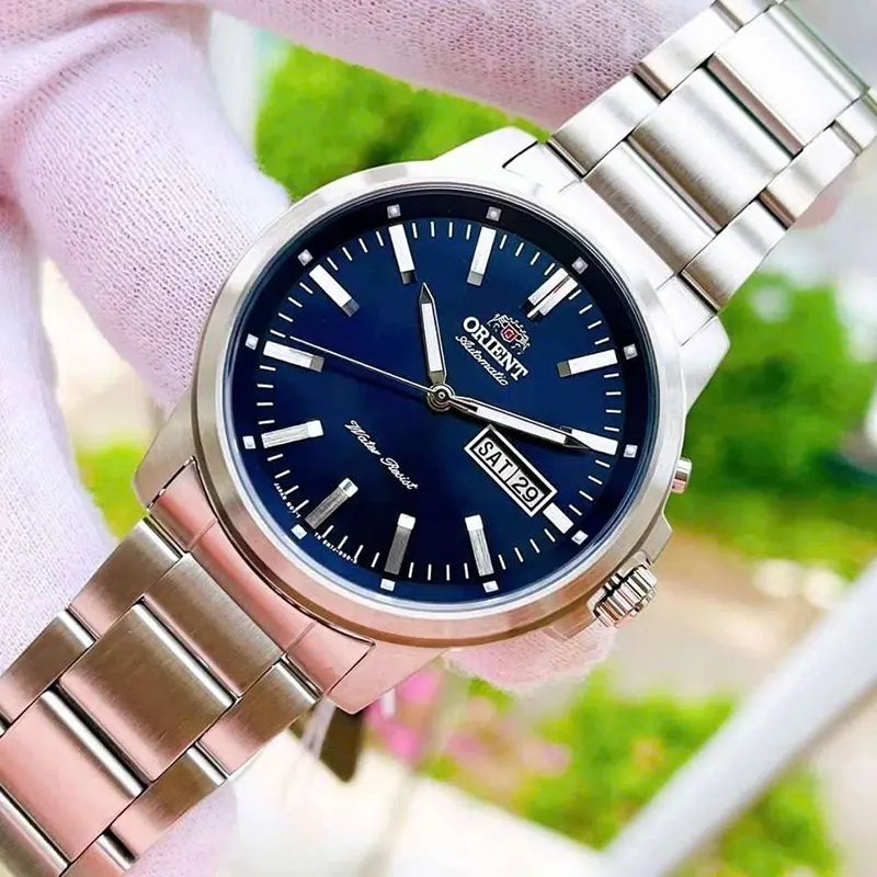 Orient Contemporary Day-Date Blue Dial Automatic Men's Watch | RA-AA0C02L