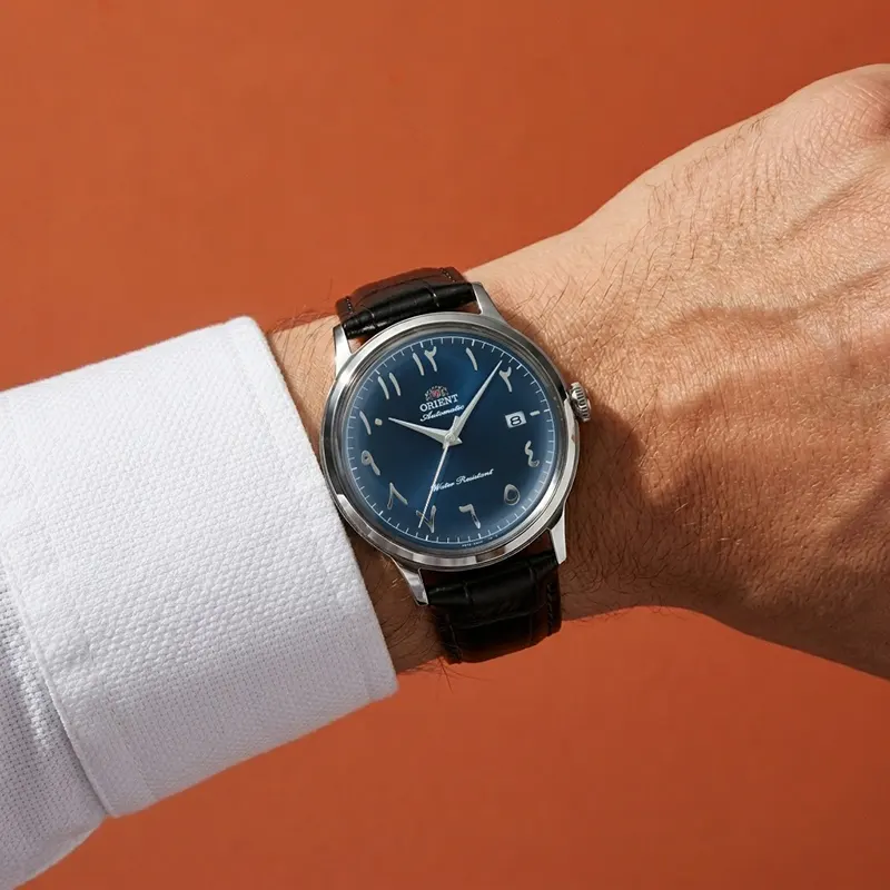 Orient Bambino Version II Arabic Numerals Navy Blue Dial Automatic Men's Watch | RA-AC0036L