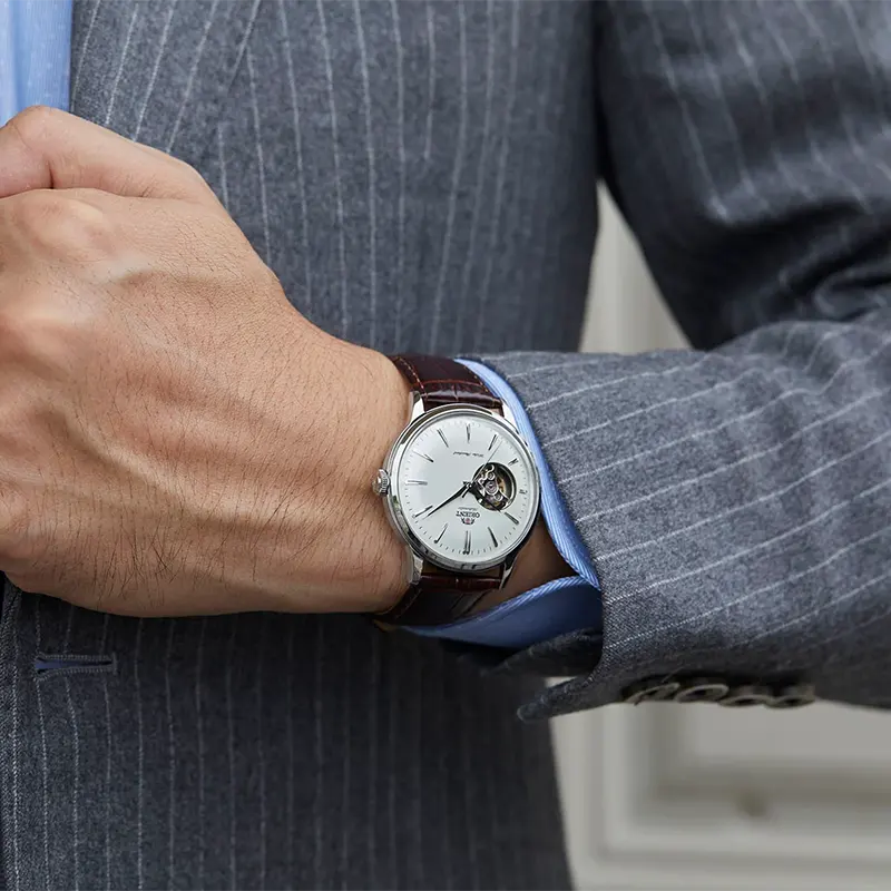Orient Bambino Open Heart Automatic Men's Watch | RA-AG0002S