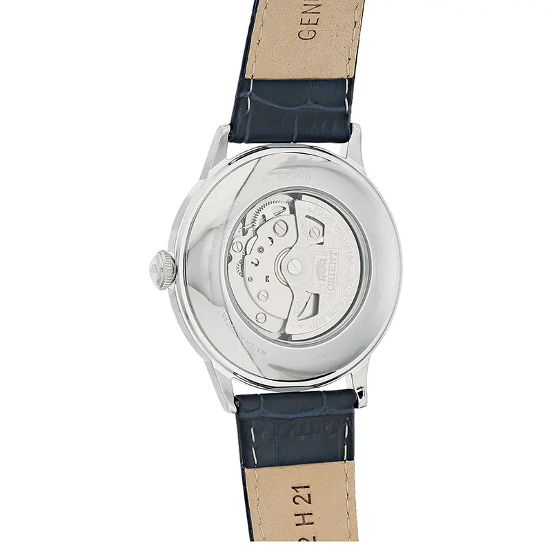 Orient Bambino Open Heart Blue Dial Men's Watch | RA-AG0005L