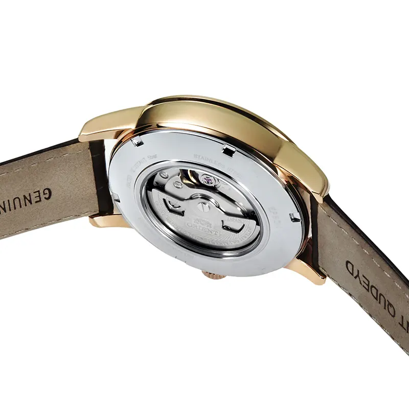 Orient Bambino Sun & Moon Cream Dial Automatic Men's Watch | RA-AK0007S