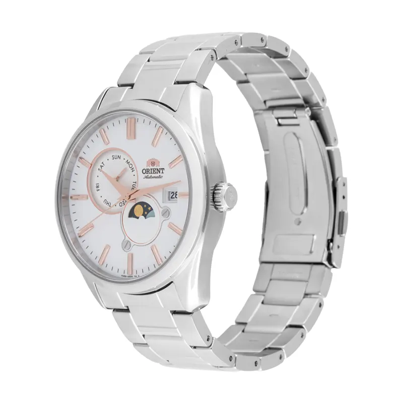 Orient Stretto Day & Night White Dial Automatic Men's Watch | RA-AK0306S