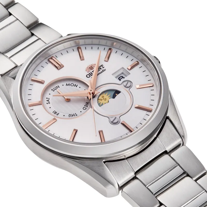 Orient Stretto Day & Night White Dial Automatic Men's Watch | RA-AK0306S
