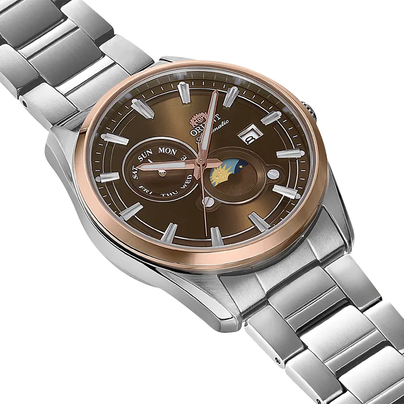 Orient Stretto Day & Night Brown Dial Automatic Men's Watch | RA-AK0313Y