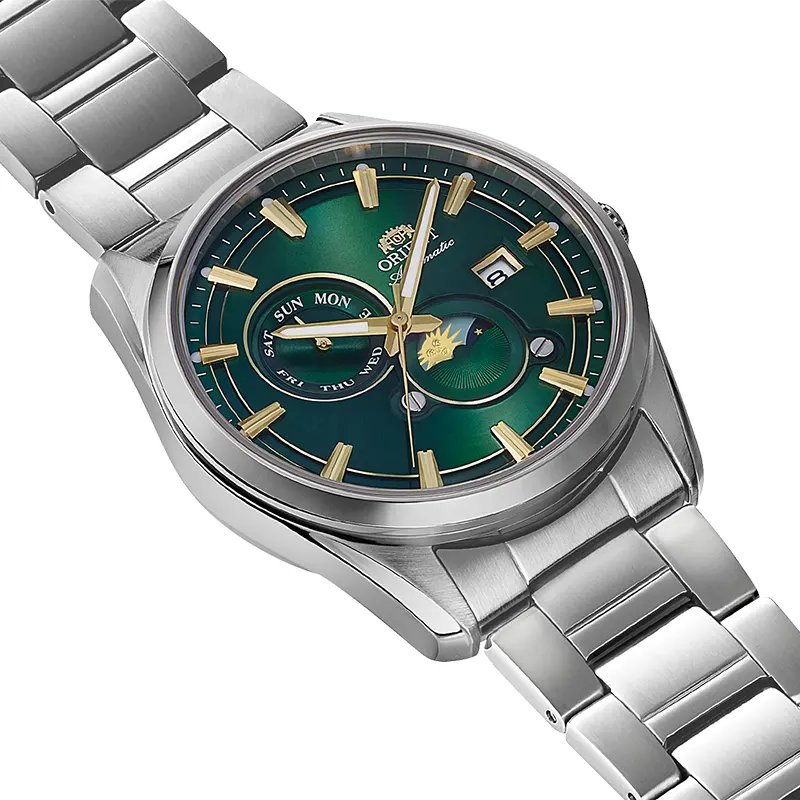 Orient Stretto Day & Night Green Dial Automatic Men's Watch | RA-AK0314E