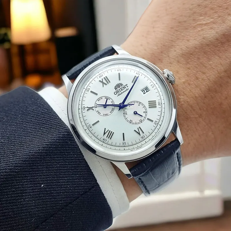 Orient Bambino Version 8 Automatic White Dial Men's Watch | RA-AK0701S