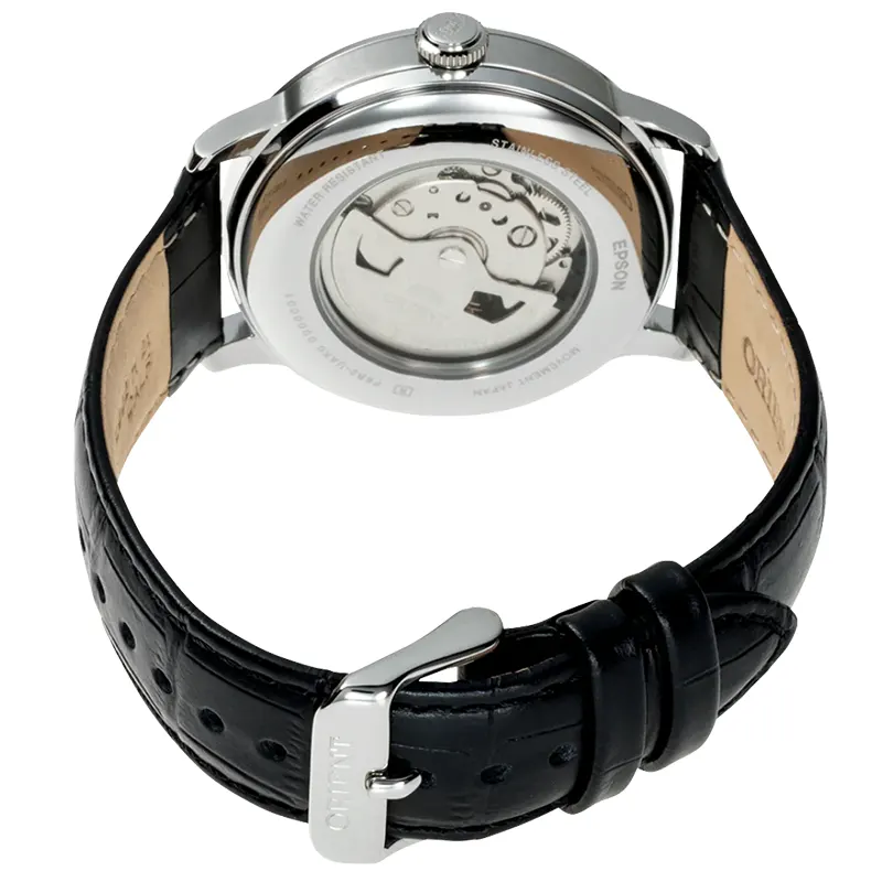 Orient Bambino Sun & Moon White Dial Automatic Men's Watch | RA-AK0802S