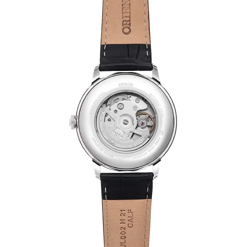 Orient Bambino Sun & Moon White Dial Automatic Men's Watch | RA-AK0802S