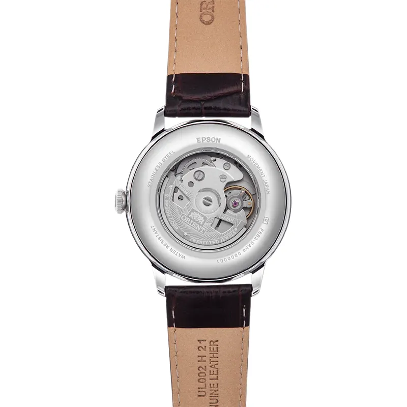 Orient Bambino Sun & Moon Ivory Dial Automatic Men's Watch | RA-AK0803Y
