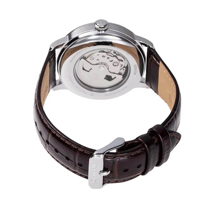Orient Bambino V9 Sun & Moon Brown Dial Men's Watch | RA-AK0804Y