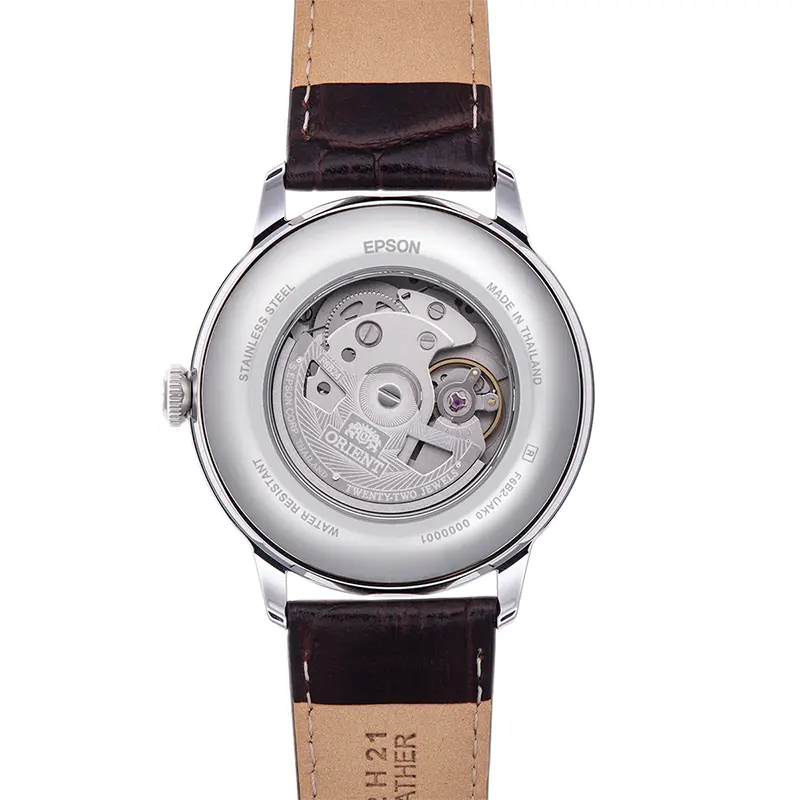 Orient Bambino V9 Sun & Moon Brown Dial Men's Watch | RA-AK0804Y