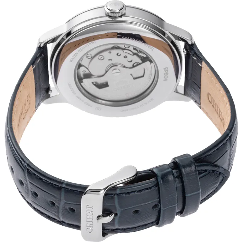 Orient Bambino Sun & Moon Navy Blue Dial Men's Watch | RA-AK0806L3