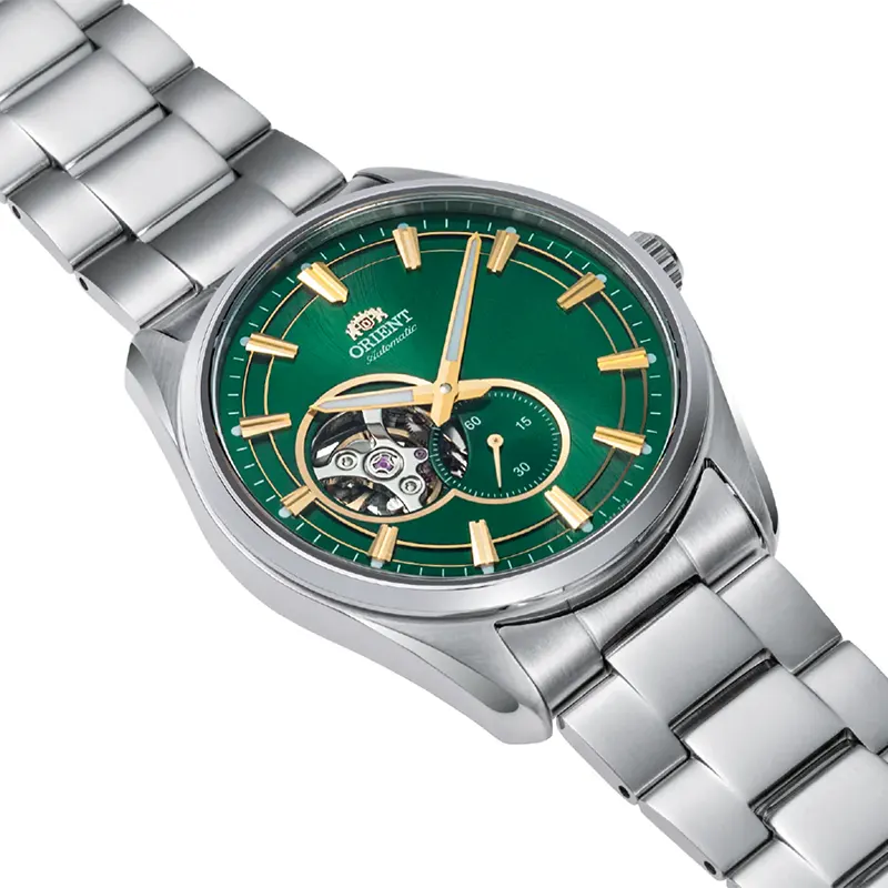 Orient Contemporary Semi-skeleton Green Dial Men's Watch | RA-AR0008E