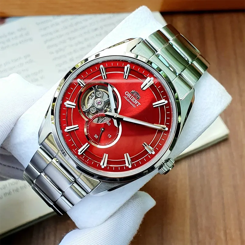 Orient Contemporary Semi-skeleton Red Dial Men's Watch | RA-AR0010R