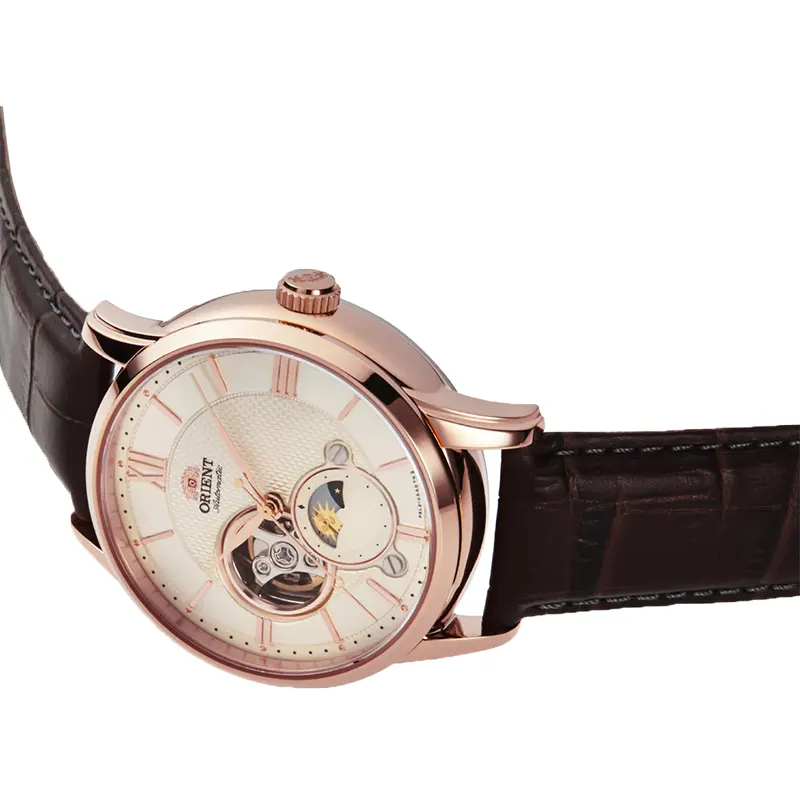 Orient Contemporary Sun and Moon Ivory Dial Men's Watch | RA-AS0009S