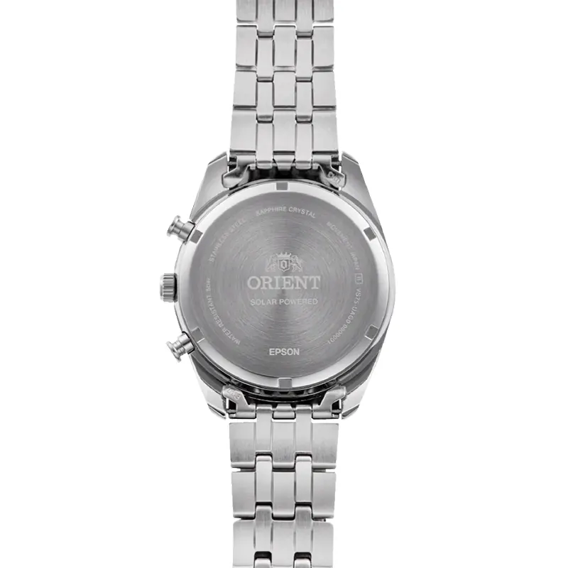 Orient Contemporary Solar Chronograph Sky Blue Panda Men's Watch | RA-TX0304L