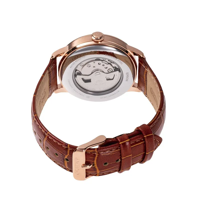 Orient Bambino Sun & Moon White Dial Men's Watch | RA‑AK0801S