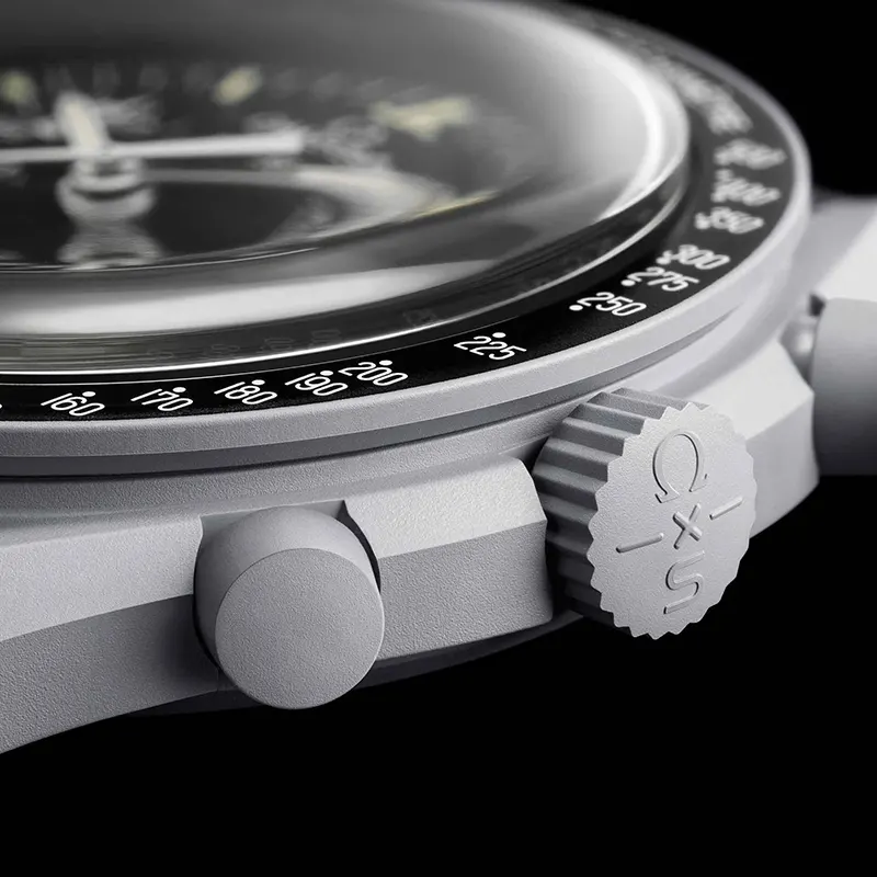 Omega x Swatch Mission To The Moon Bioceramic Men's Watch | S033M100