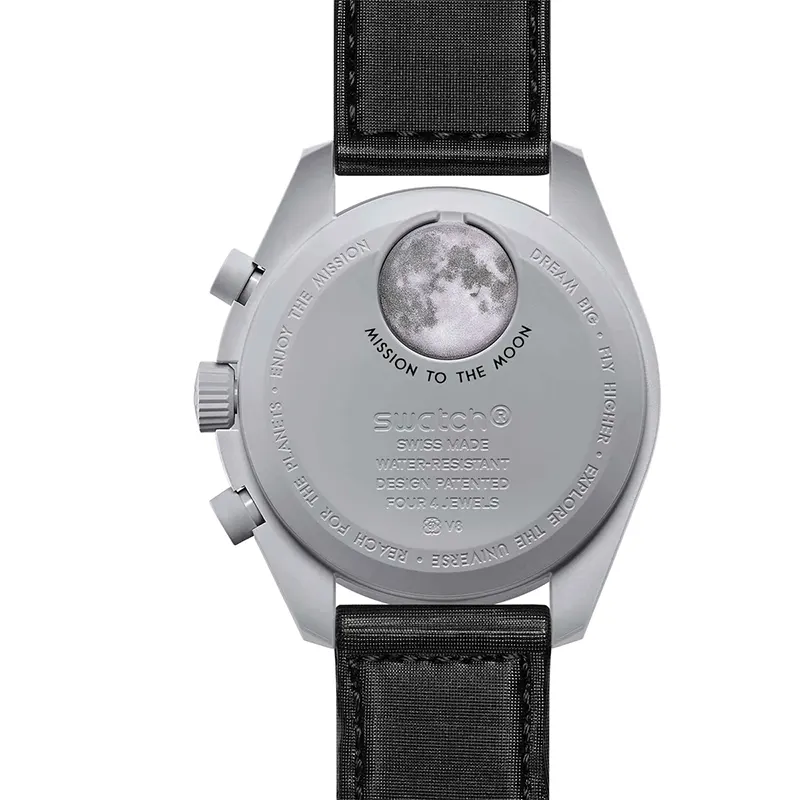 Omega x Swatch Mission To The Moon Bioceramic Men's Watch | S033M100