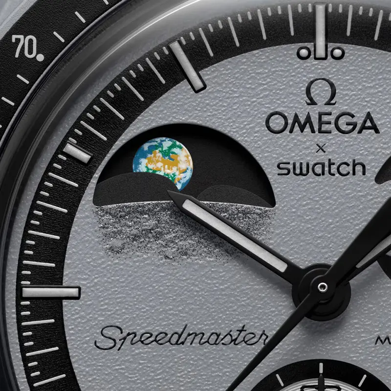Omega x Swatch Mission to Earthphase Bioceramic Moonswatch | S033M700