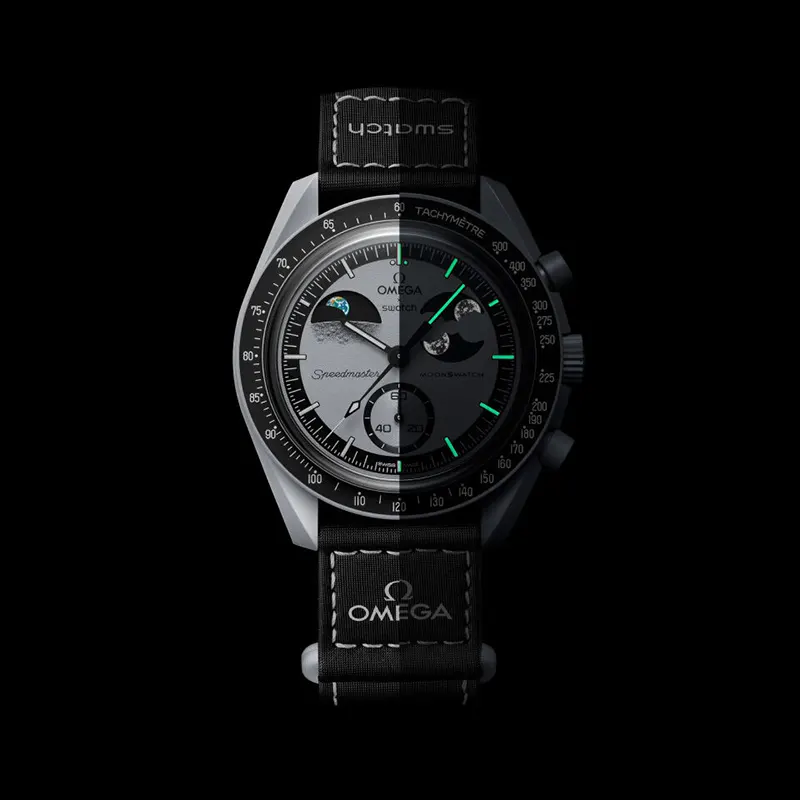 Omega x Swatch Mission to Earthphase Bioceramic Moonswatch | S033M700
